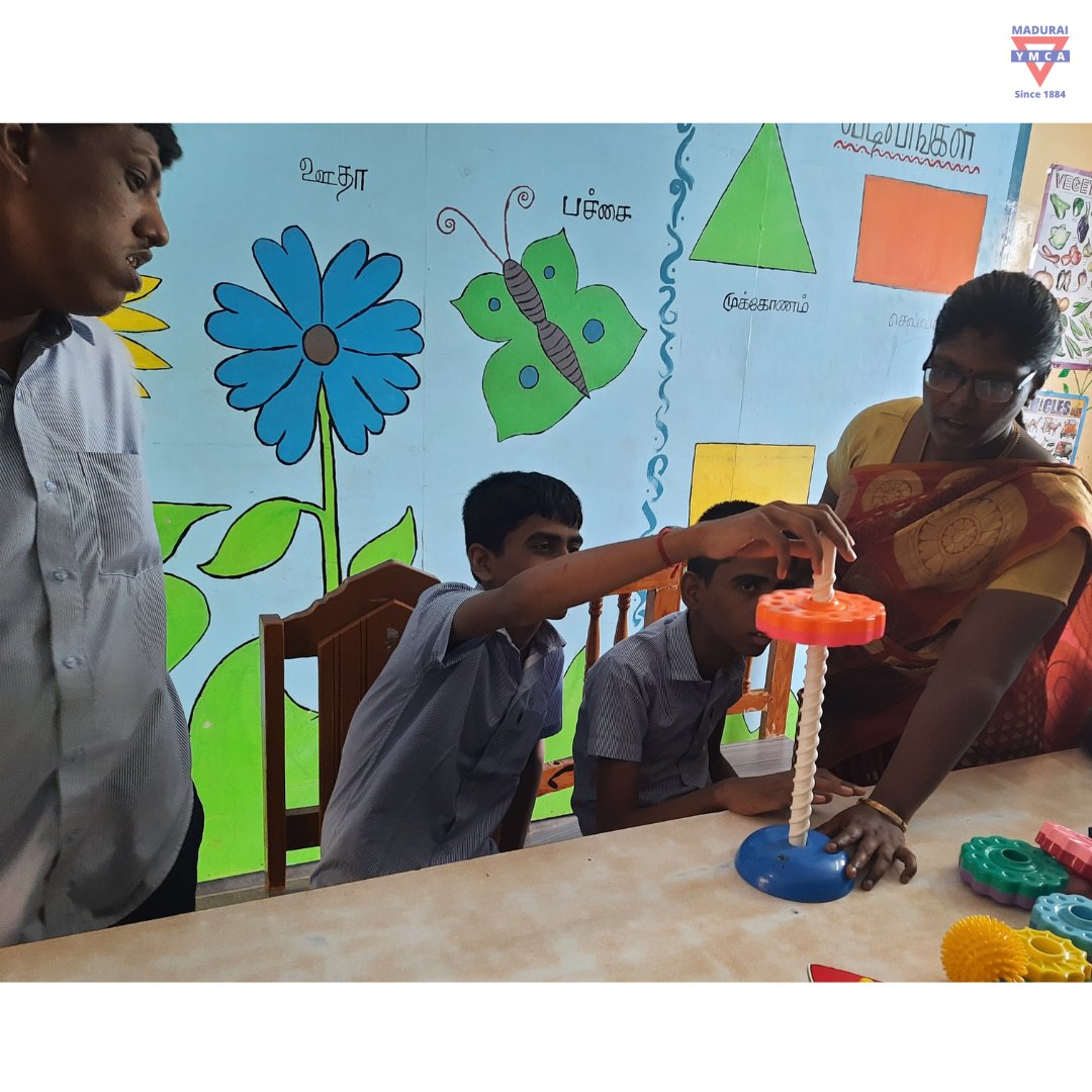YmcaMadurai's tweet image. #Children with #intellectualdisabilities have #creativeabilities. By providing proper #training, support and creative space, their abilities can be recognised. We recognize their #skills and #talents. #YMCAMadurai #YMCA #ngo