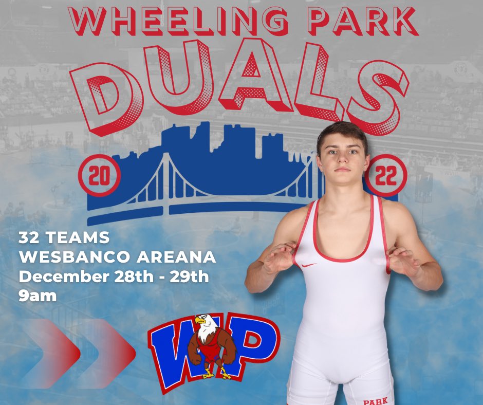 🤼Wheeling Park Duals🌉
📆 Dec. 28-29
📍 Wesbanco Arena 
💻Trackwrestling 

trackwrestling.com/teamtournament…