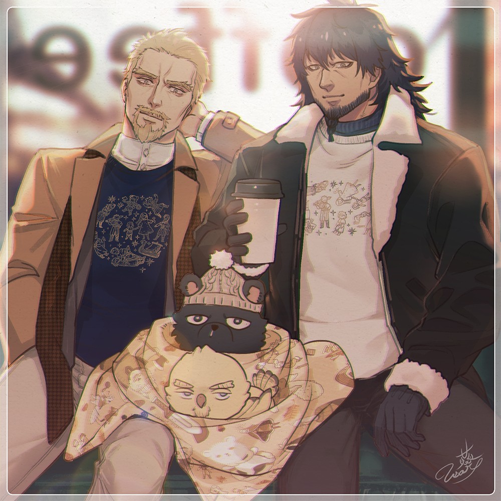RabbitEar_Titan's tweet photo. 【海盜戰記】表倫🐻&amp;阿謝拉特🦉
非常遲鈍的現在才想到畫推角穿自己出的衣服... 😢
預購結束前還有幾天，
接下來盡量把其他系列也塗塗! 🥰
當作練習穿搭感覺蠻有趣ww 😍

SHOP (G77): https://t.co/KbtPXur0sc
Overseas order teaching: https://t.co/gDUXLblpPK https://t.co/RdFioMXTkP