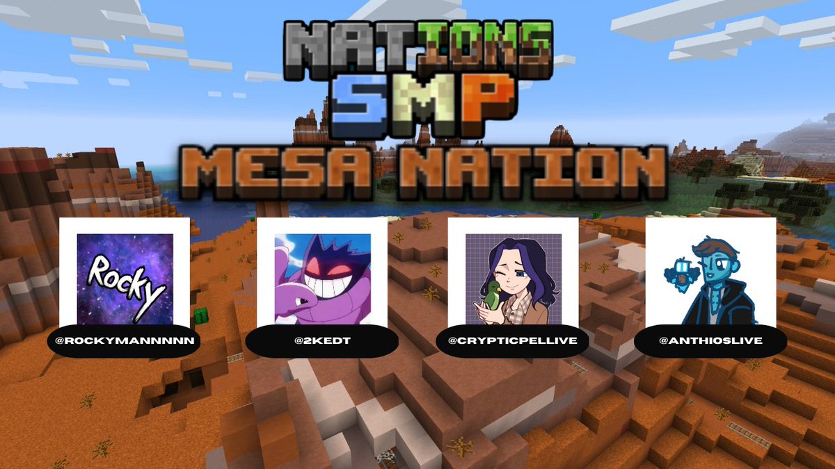 SMPNations's tweet photo. NOW ANNOUNCING
THE MESA NATION
@Rockymannnnn @2kedt @Crypticpellive @AnthiosTweets 
See them and many more at 11am PST, 12/27/22 https://t.co/dFkw1a3Mra