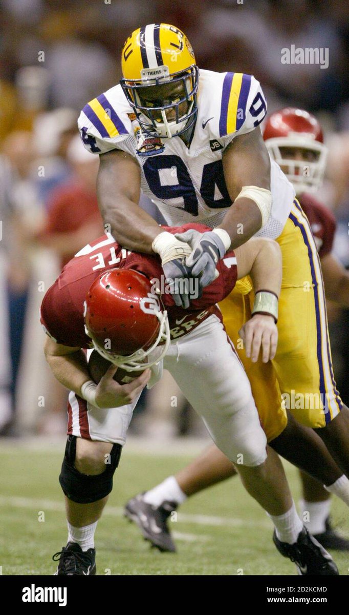 TheOleWarSkule's tweet photo. @vintagelsuftb He told Jason White the first time he sacked him in the NC game: "Hello Mr. Heisman we gonna be bumping into each other all night! #RIP94 https://t.co/hYqbUIne8c