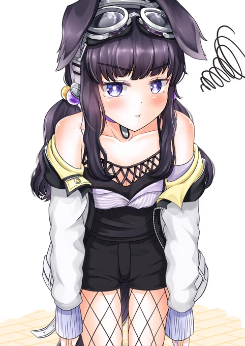 カフェで頭触った後、むぅ… ってなるの好き#ブルアカ #猫塚ヒビキ 