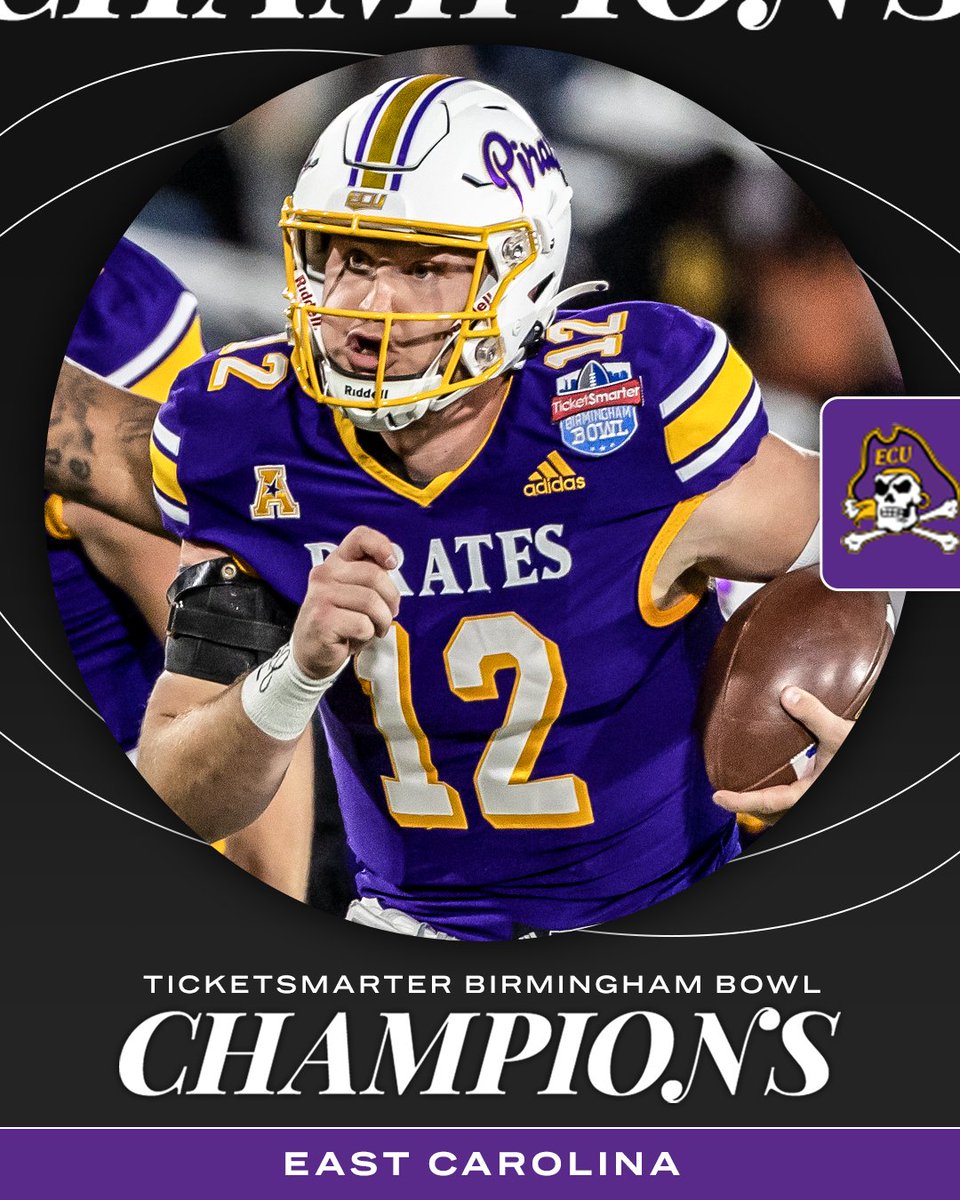 ESPN College Football (@espncfb) on Twitter photo THE PIRATES WIN ๐ดโโ ๏ธ
<a href="/ECUPiratesFB/">ECU Football</a> gets their first bowl win since 2013 ๐ THE PIRATES WIN ๐ดโโ ๏ธ
<a href="/ECUPiratesFB/">ECU Football</a> gets their first bowl win since 2013 ๐