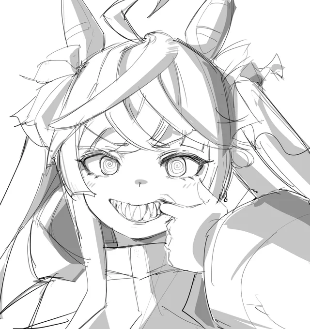 ターボのギザ歯好き
 #ウマ娘  #ツインターボ 