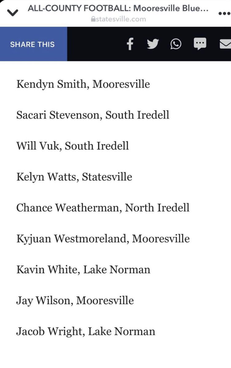Kavinwhite8's tweet photo. Thankful to be named All-County 🙏🏽 @TheLake_FB @Gm4Sports @CoachOliphant32 @FB_CoachFitz https://t.co/FxeBAmx6bZ