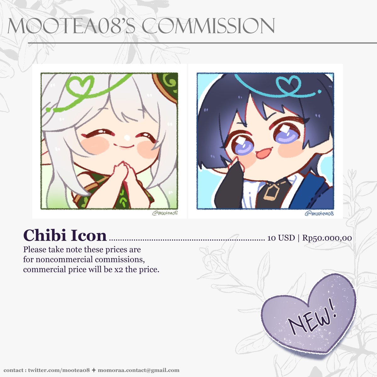 mootea08's tweet photo. [Likes/RTs are super appreciated! 💜]

I am opening first batch commission for next year!
- Commission detail : https://t.co/UGUi8Z6TCs

Feel free to DM me if you're interested or have any question! 💜💜
#Commission #commissionsopen https://t.co/Tr7AHaKrbo