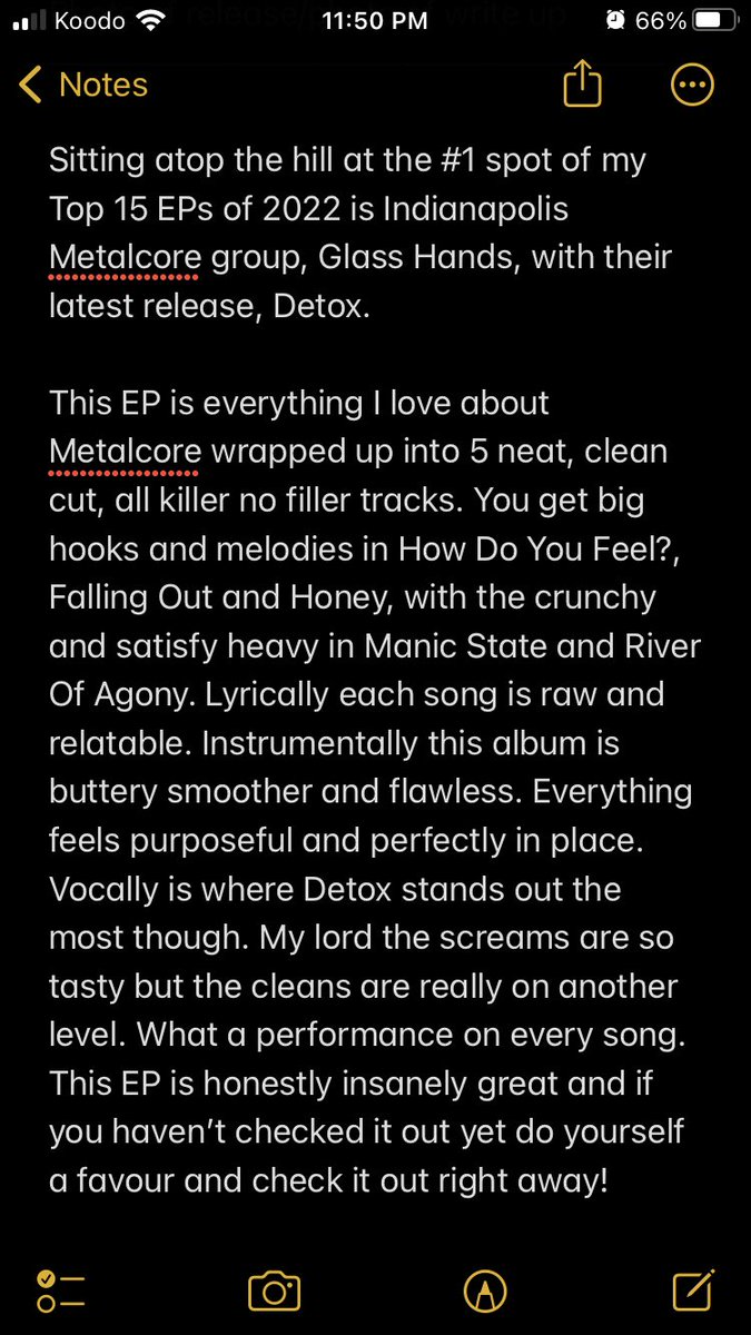 Top 15 EPs of 2022

#1
Artist: Glass Hands (<a href="/GlassHands317/">Glass Hands</a> )
EP: Detox
Genre: Metalcore