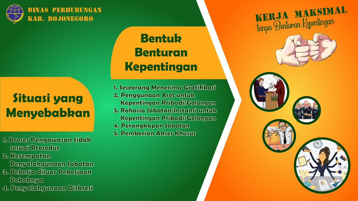 DishubBjn's tweet photo. Dinas Perhubungan Kab.Bojonegoro Bekerja Maksimal Tanpa Benturan Kepentingan https://t.co/5fWGYTXQCh