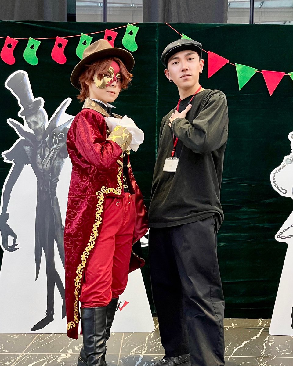 jom127's tweet photo. #クリスマスナイトに鐘が鳴る
秋季IJLプレイオフ &amp; X'mas Fan Meeting 最終日

ダンスショーの振付、キャスティングさせていただきました🎄今年は患者エミール！

第五人格について沢山教えて下さっためだかさんをはじめ、関係者の皆様本当に有難うございました🔥

#第五人格 #IdentityV https://t.co/zmVW3QvykQ