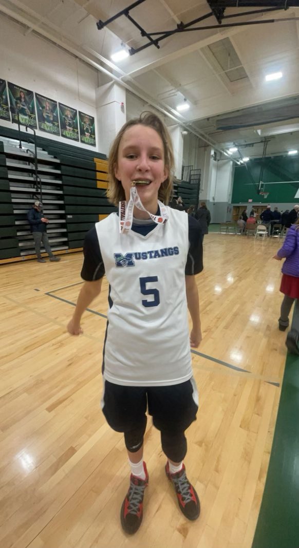 MustangsWBB2027's tweet photo. Big win by the 2027 Jr Mustang ladies tonight.
MaryAnn loves the taste of victory. https://t.co/Oz2ZbmT2RD
