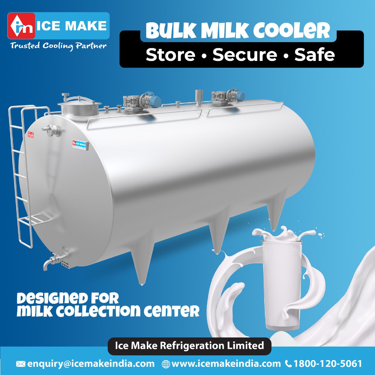 IceMakeRef's tweet photo. kindly connect through: Sales & Enquiry: 1800-120-5061/ +91 9879107881/ 9879107884, E-Mail: enquiry@icemakeindia.com, Website - https://t.co/jvdGaJsHJZ
#IceMake #IMakeindceia #ChillingPlant #industrialchiller #export #bulkmilk #dairyplant #milk #dairyproduct #dairyplant https://t.co/XbWbBfzBKv