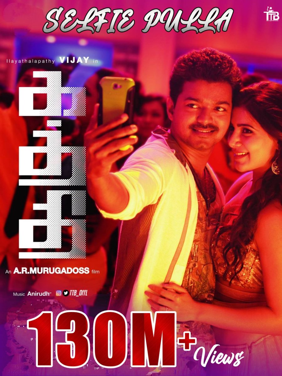 TTB_Offl's tweet image. #SelfiePulla Video Song Hits 1️⃣3️⃣0️⃣Million+ Views🤳❤️‍🔥

#Varisu @actorvijay @madhankarky 
@anirudhofficial @Samanthaprabhu2