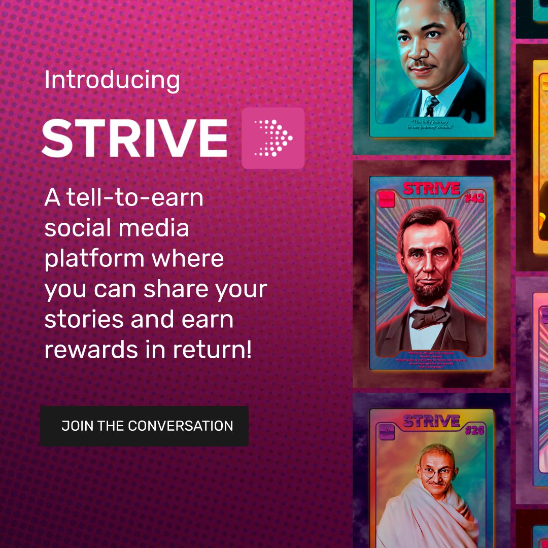 JFCDAO's tweet photo. 📣#Partnership🤝
We are giving away:
🎁 5x @striveislive WL
1⃣Follow @striveislive & @JFCDAO
2⃣Like & RT + Tag 3 friends
3⃣Join: https://t.co/T4pzqmRS7d &
https://t.co/sNALH4vn4Q
4️⃣ Turn on🔔
#NFTCommunity #Bsc #Speaktoearn #NFTs #strive #JFCDAO #Striveislive https://t.co/LAVytp0gkS