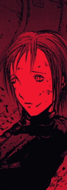". . ."

After a long silence her eyes glance up to the sky.

"What a pity."