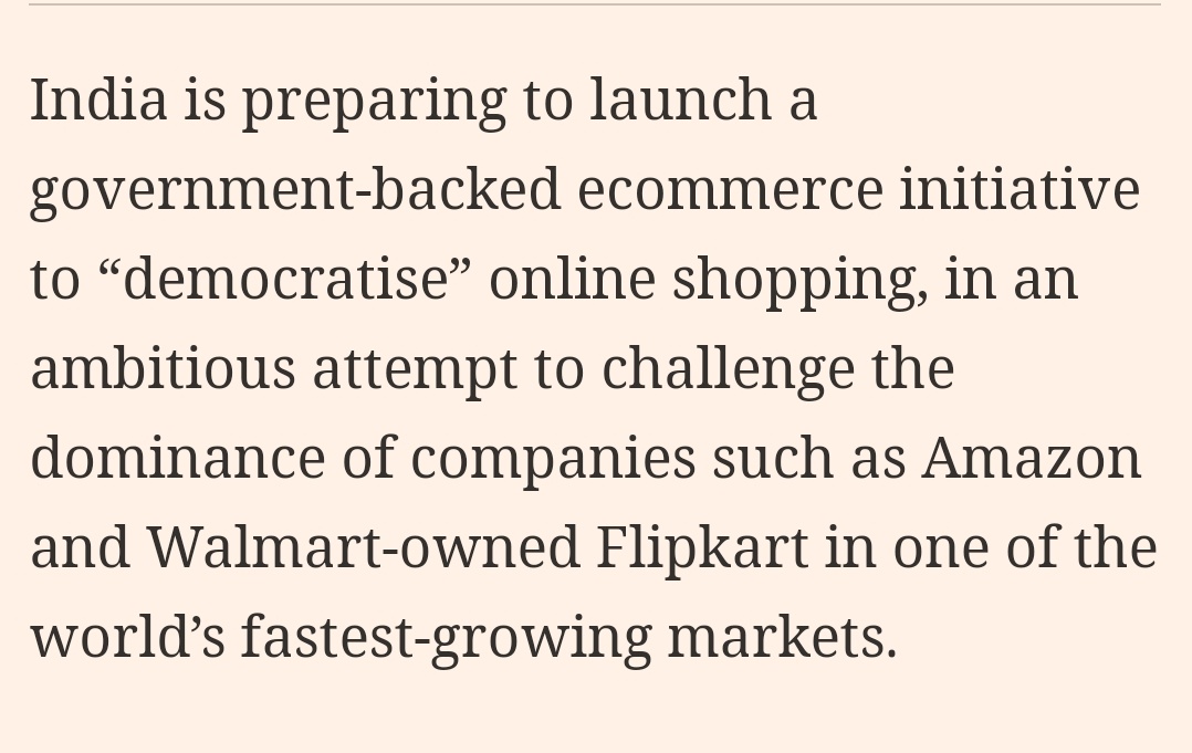 Tracy (𝒞𝒽𝒾 ) on Twitter "India taking on AMZN and WMT India aims to
