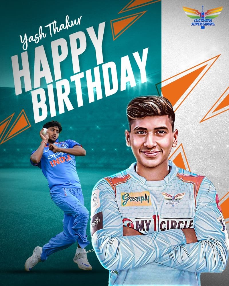 Our 𝐬𝐮𝐩𝐞𝐫star in the making turns 2️⃣4️⃣ years young today and all we have to say is, 𝐘𝐚𝐬𝐡asvi bhava! 🤗 #SuperFam, join us in wishing @Yasht28 a #SuperGiant birthday 🎂🎁👇 #LucknowSuperGiants | #LSG