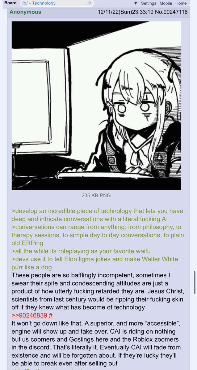 Forbiddentwo2's tweet image. How many of my followers are aware of character ai and the stuff that’s been going on with chatbots over the years?  Pictures related.