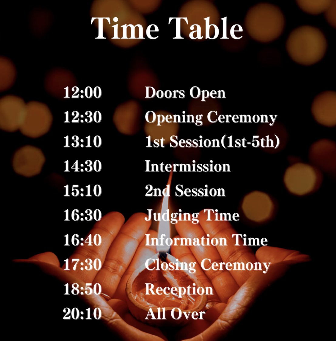 okumatrophy49's tweet photo. 【Timd Table &amp; Speaking order】
こちらが本日のタイムテーブルとスピーキングオーダーです🕐
ぜひご参照ください！ https://t.co/56MUQHc2en
