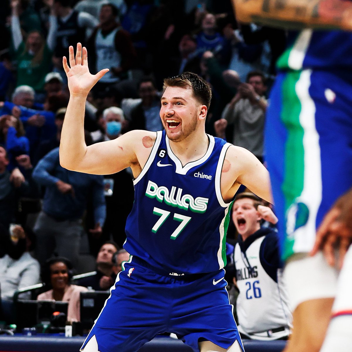 NBA's tweet photo. Ain't nothing but a little Luka Magic. https://t.co/qlToQlCAkj