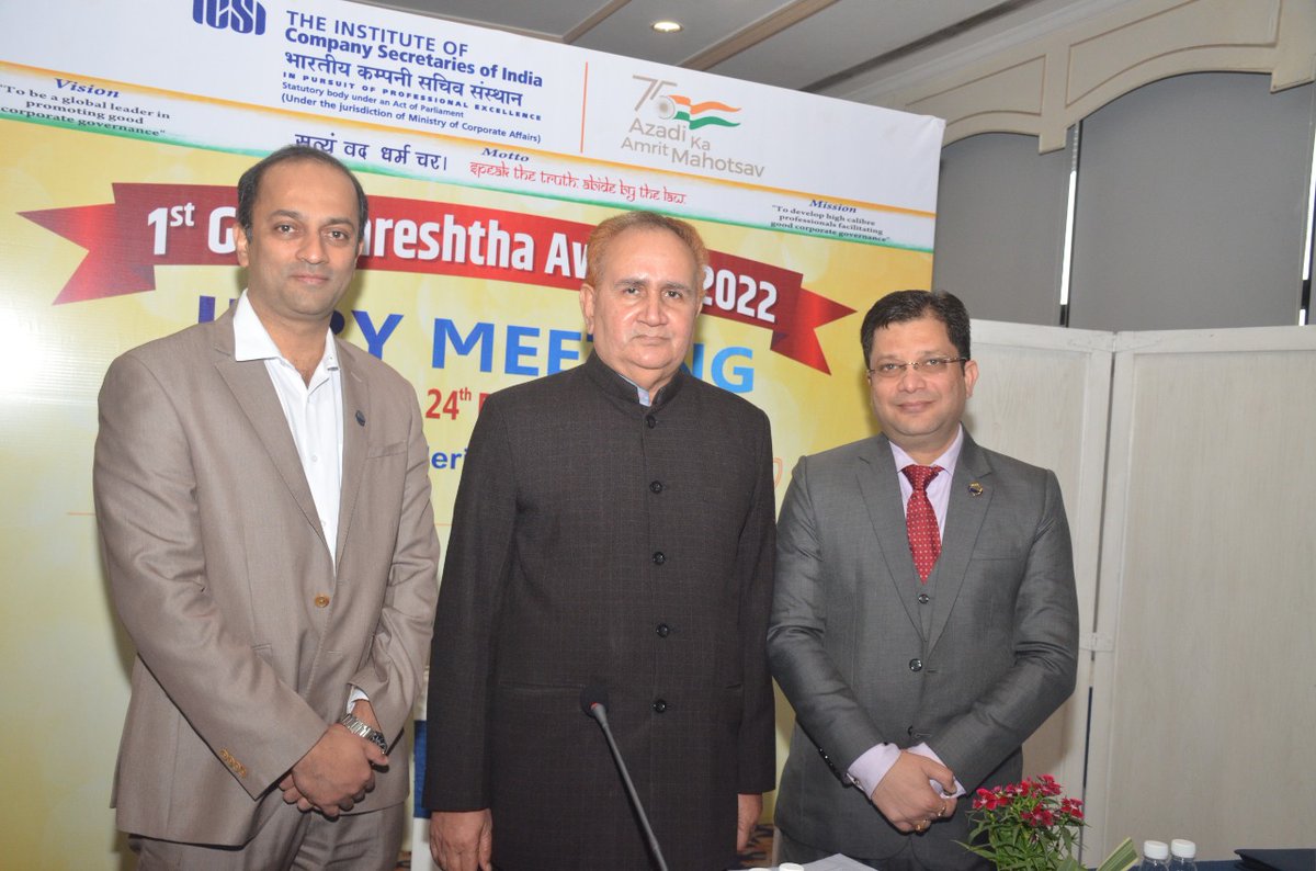 icsi_cs's tweet photo. 1st #ICSI Gurushreshtha Award 2022 - Jury Meeting https://t.co/WlPnmB58vT