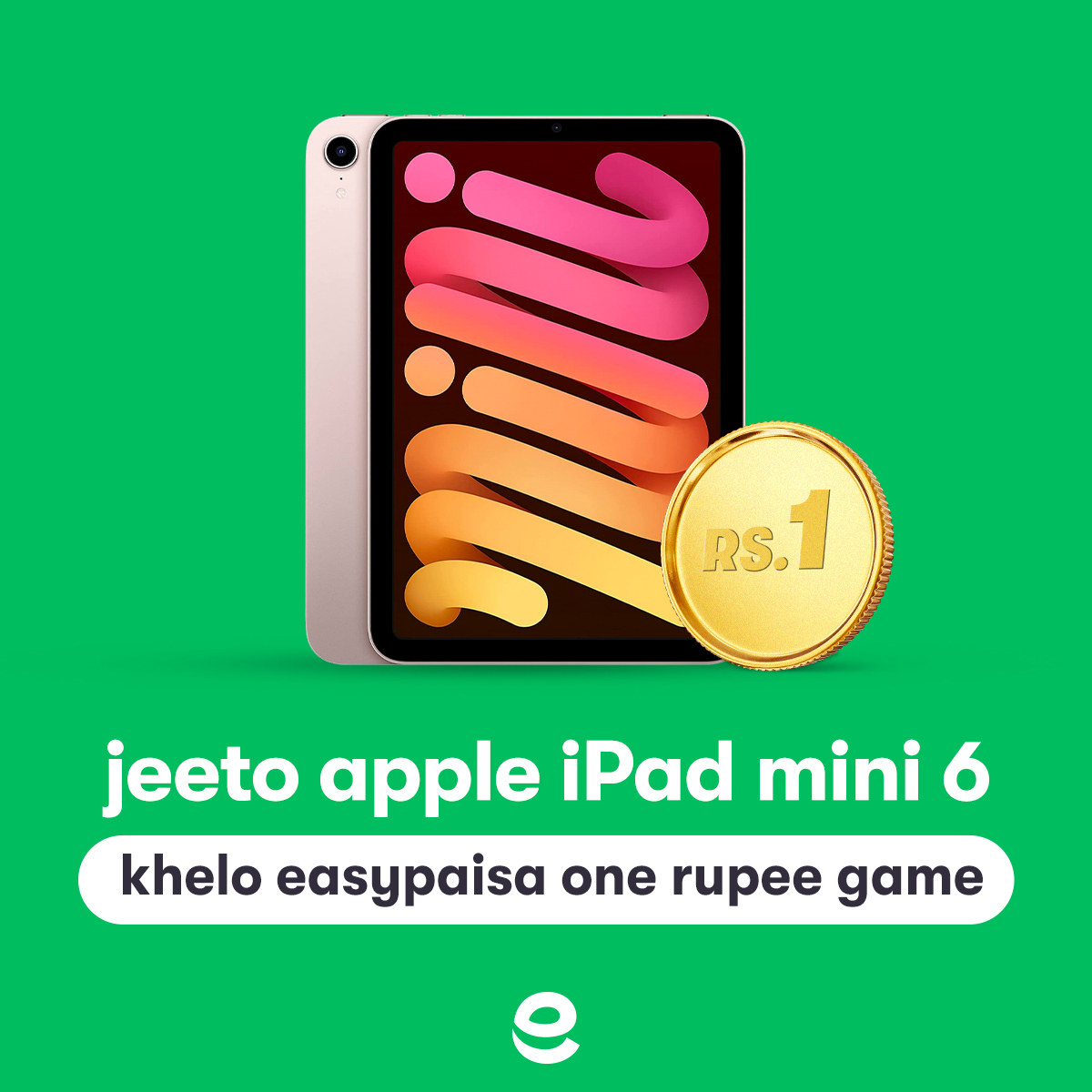 easypaisa's tweet photo. easypaisa one rupee game khelo aur jeeto Apple iPad mini 6!
Abhi easypaisa app ke zariye lucky draw mein shamil hojao. Bas yeh simple steps follow karke apna chance banao: https://t.co/LqVZPkjLjJ
Download app: https://t.co/vphuPitnSN
Good luck!
#easypaisa #OneRupeeGame https://t.co/N1gXcfy0eI