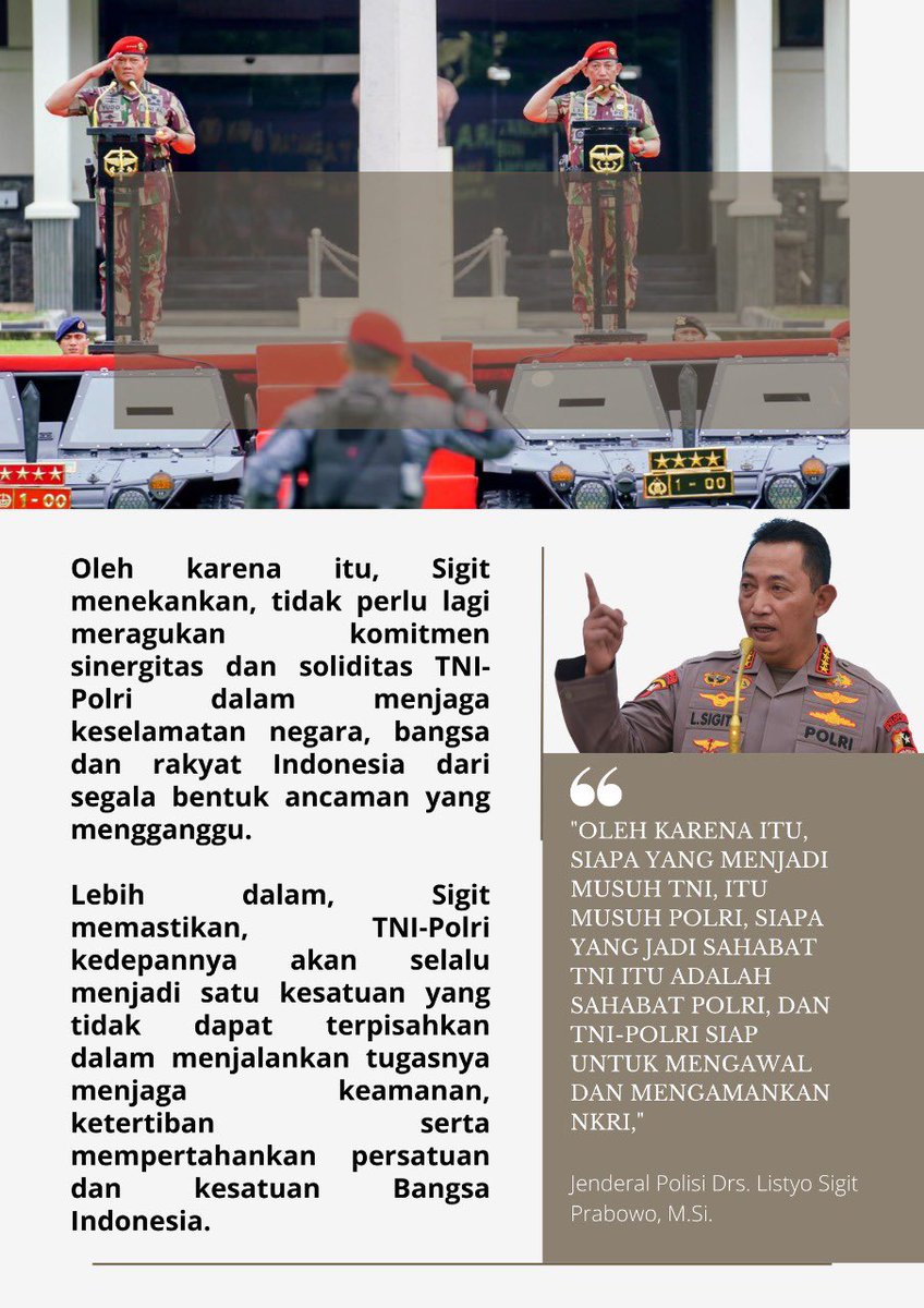 Rhuzdi1's tweet photo. Tidak diragukan lagi TNI POLRI https://t.co/TRt7lF6IqF