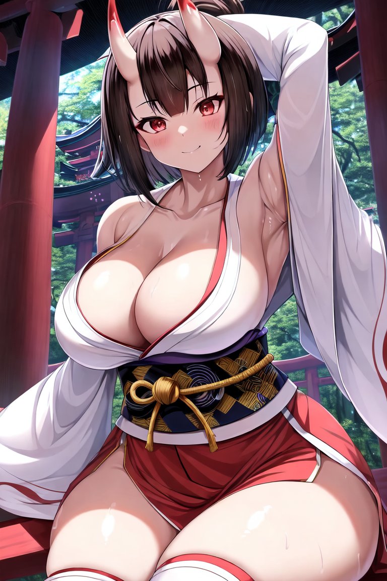 haru_uuu777's tweet photo. 『ムチムチ鬼娘』
#Holara #AIイラスト #AIart #イラスト #鬼娘 #oni_horn #japanese_style #kimono https://t.co/XujmrkEEdw