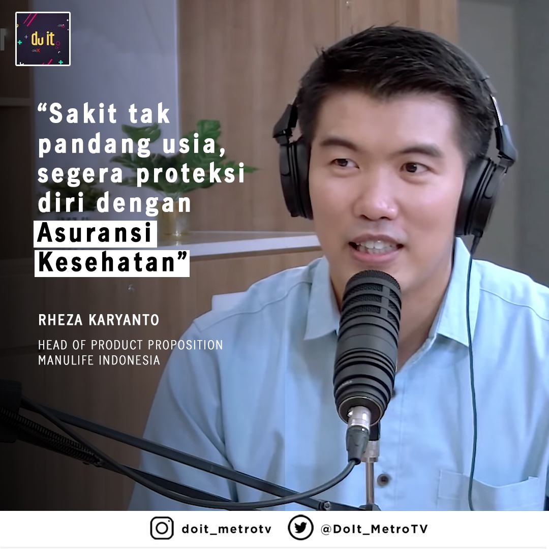 Risiko terserang penyakit akan tetap ada, dan bisa datang kapan saja meskipun sudah menerapkan gaya hidup sehat.

Saksikan pembahasan selengkapnya di Podcast "Sakit Tak Pandang Usia" bersama Pak Rheza di channel Youtube Manulife Indonesia di bit.ly/3hXOtTY