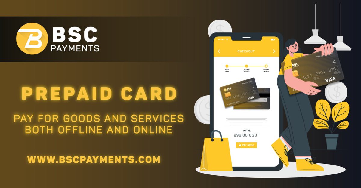 Bscpayments's tweet photo. 💳BSC Payments (BSCPAY) Prepaid Card

BSCPAY card works just like your regular bank card, so you can use it to pay for goods and services both offline and online. 

🔸 Zero Monthly Or Yearly Renewable Fee
🔸 Less Convenience Fee
🔸 Accepted Everywhere Visa Is Accepted Globally https://t.co/tjBziDPTt7