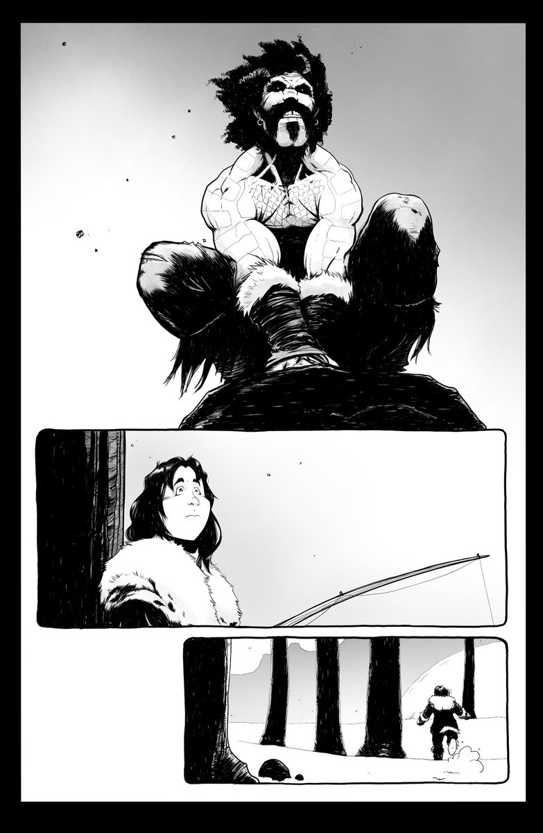 A page from my #ConanTheBarbarian fan comic. #CONAN #conanart #fantasy #fantasyart #comics #comicbooks #comicbookart #art #drawing #blackandwhite #comicbook