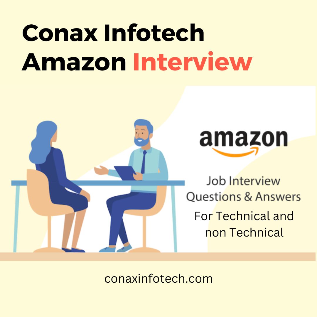 ConaxInfotech's tweet photo. How to crack Amazon Interview.
Conax infotech is providing a perfect guide on How to crack Amazon interviews.
https://t.co/kBPyZFGyix
#Amazon #AmazonInterview #interview #interviewquestion #conaxinfotech #allahabad https://t.co/wQVsGlm7ps