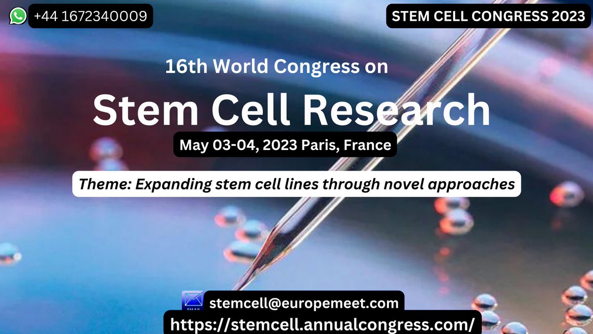 #Stemcells are cells that originate in all multi-cellular #organisms. They were isolated in mice in 1981 and in humans in 1998. In humans, there are several types of stem cells, each with variable levels of potency. 
Whatsapp us: +44 1672340009
mail: stemcell@europemeet.com