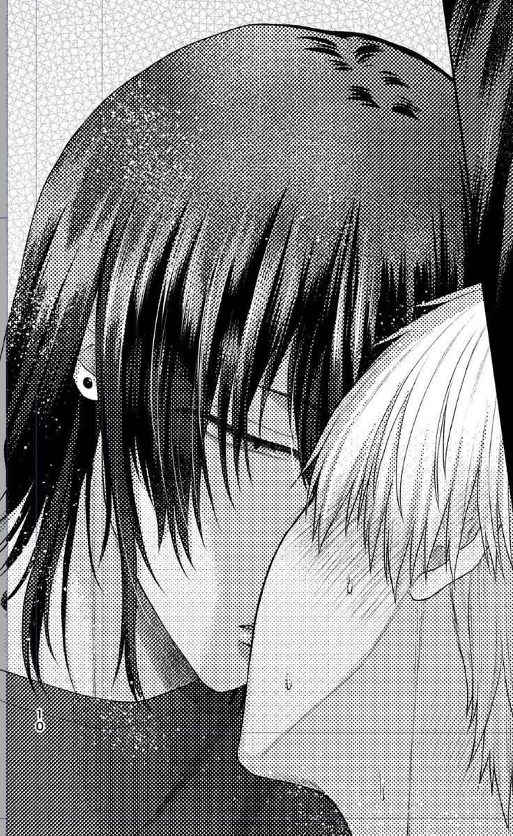 吹き出しでほぼ潰れる髪 