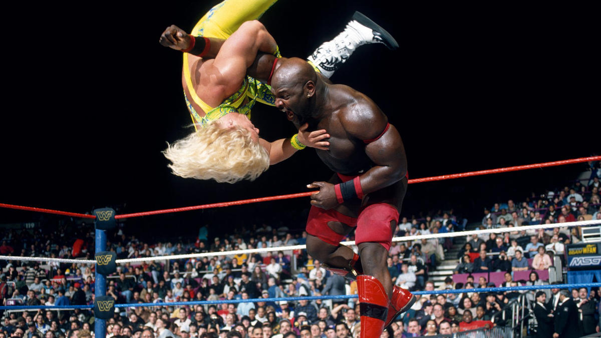 📸 WWF Action Shot! #WWF #WWE #Wrestling #JeffJarrett #AhmedJohnson