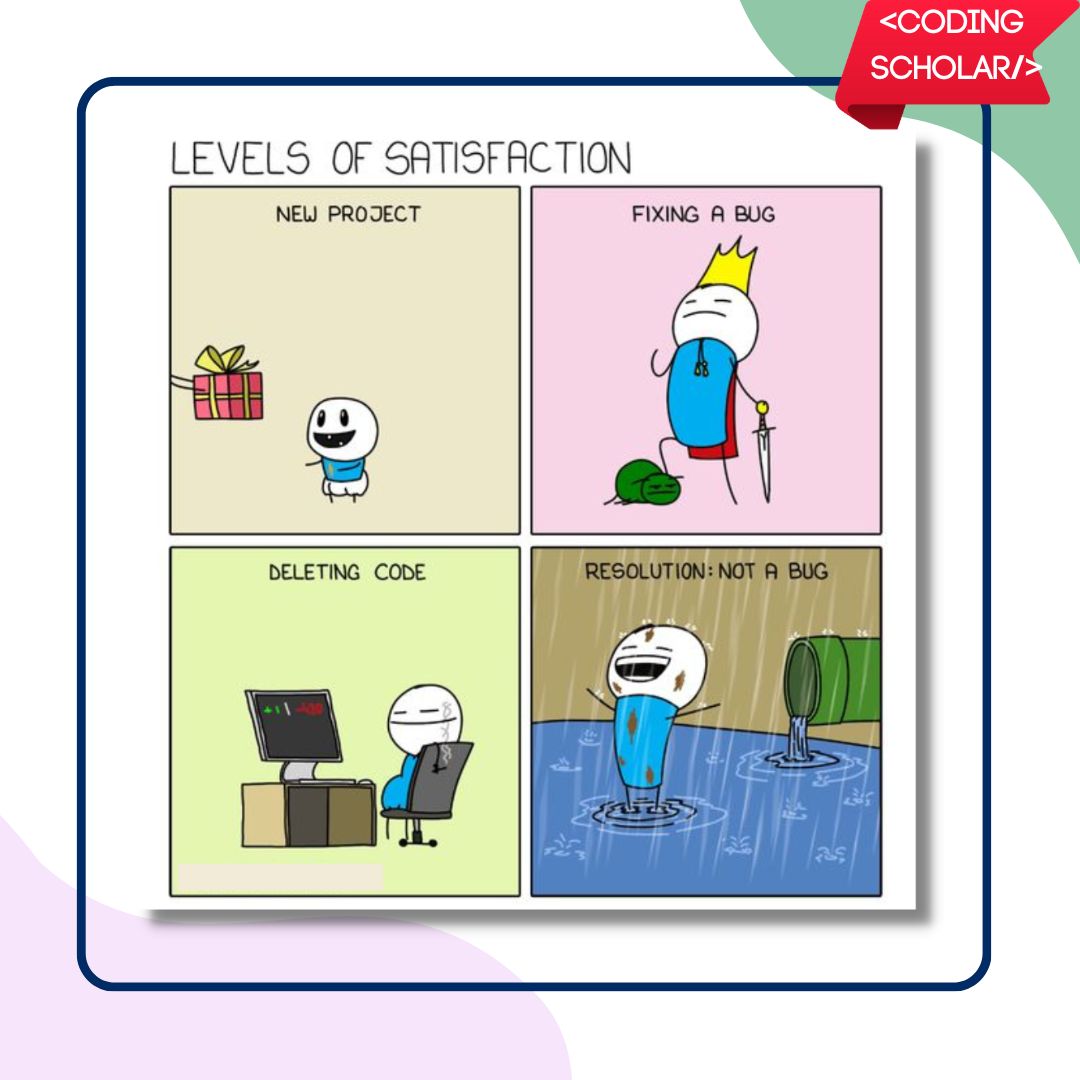 coding_scholar's tweet image. Struggles of a Programmer 👩💻👨💻
Follow @coding_scholar for such more content 😇
#Coding #programming #programmer #SoftwareDeveloper #Memes #codingisfun #codingmemes #programmingmemes #webdeveloper #webdevelopment #python #javascript #programminghumor #laugh #lol