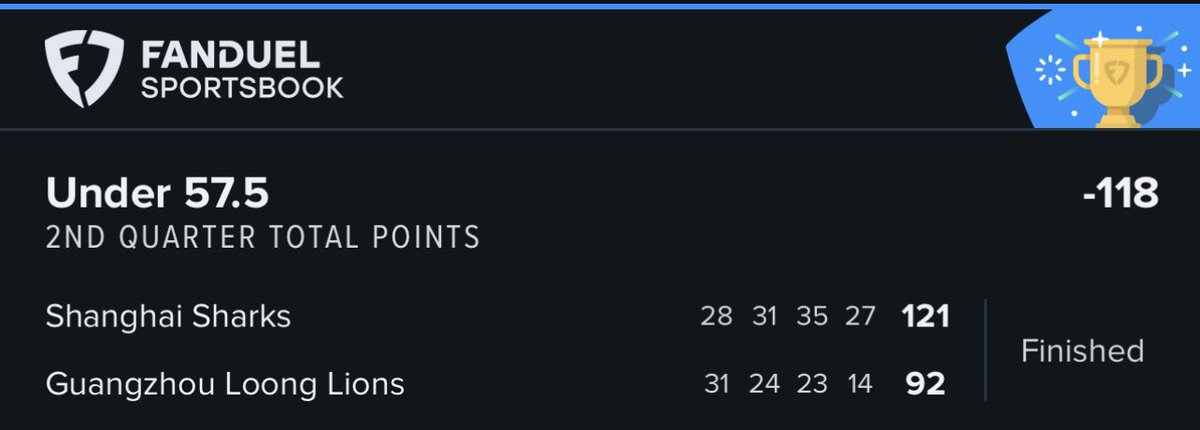 onelegoff's tweet photo. 3/3 for CBA 🇨🇳 Live Bets
Including a +265 live parlay nobody does it better than us 😴
Come join the fun
Link in bio ✅
#GamblingTwitter #SportsBetting #SportsBet #SportsPicks #CBA #CBABets #LiveBet #Fanduel https://t.co/F1KceXD36z