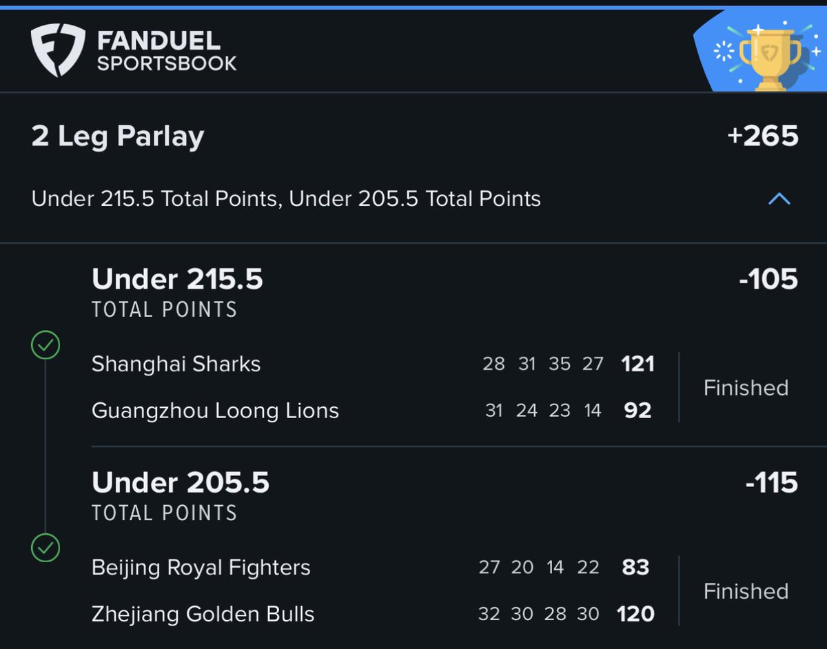 onelegoff's tweet photo. 3/3 for CBA 🇨🇳 Live Bets
Including a +265 live parlay nobody does it better than us 😴
Come join the fun
Link in bio ✅
#GamblingTwitter #SportsBetting #SportsBet #SportsPicks #CBA #CBABets #LiveBet #Fanduel https://t.co/F1KceXD36z