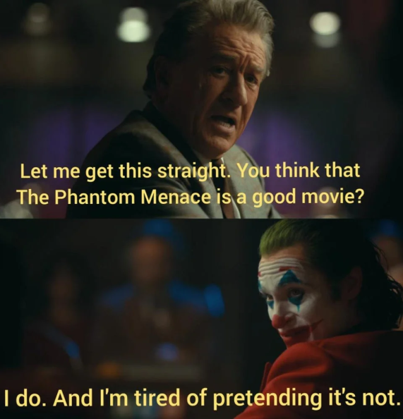 rPrequelMemes's tweet photo. It may not have been the best movie, however i enjoy TPM, loved the world building, loved Jar Jar, truly a cult classic https://t.co/ijTM6EepTq https://t.co/lJJ1xYBjF1