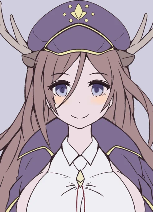 ナラさんラクガキ過去ワンドロ絵をちょっぴり手直しナラさん誕生日も1日遅れ アフン#ミストレイラスト 