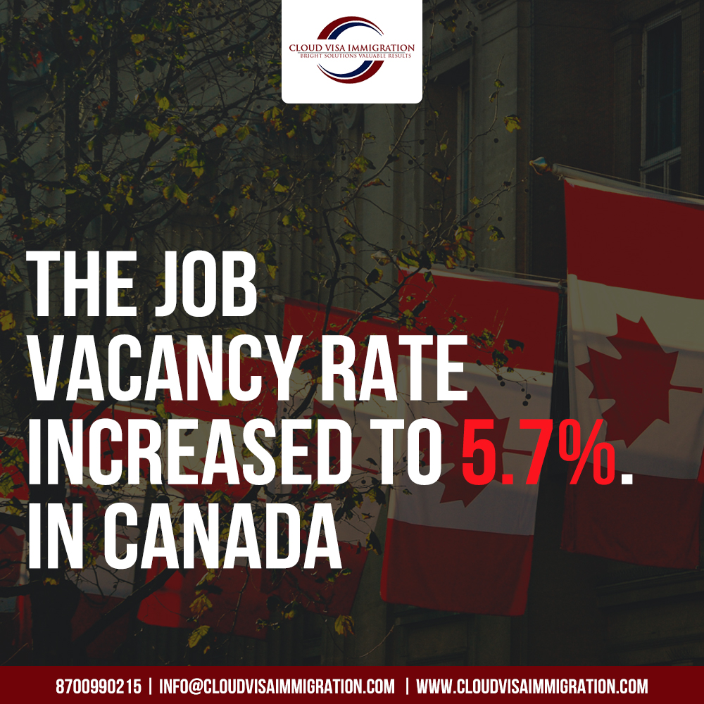 CloudVisa's tweet photo. The job vacancy rate increased to 5.7%. in 3Canada, indicating a continued need to fill positions amid #employee shortages. Contact us and we will help and guide you
 #retail #retailchain 
➡️ 📞 - 8700990215
➡️ 📧 - info@cloudvisaimmigration.com 
➡️ 🌐 - https://t.co/IXJ8jjMUtU https://t.co/DlopVv07lN