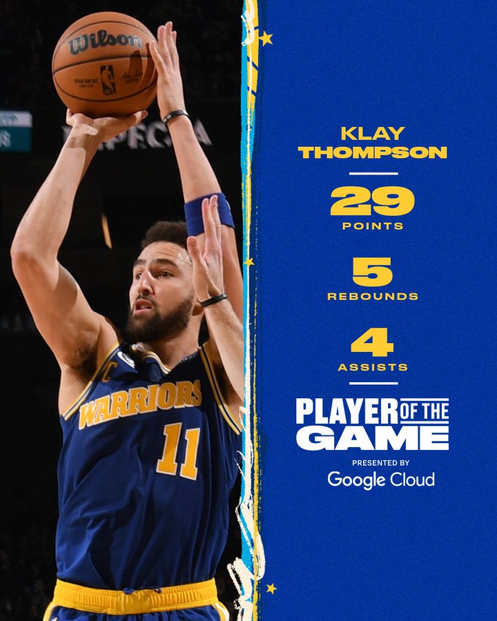 Klay Thompson - Golden State Warriors - Game-Worn Classic Edition Jersey -  Scored Team-High 28 Points - Moved Into 13th Place On 3-Point List -  2022-23 NBA Season