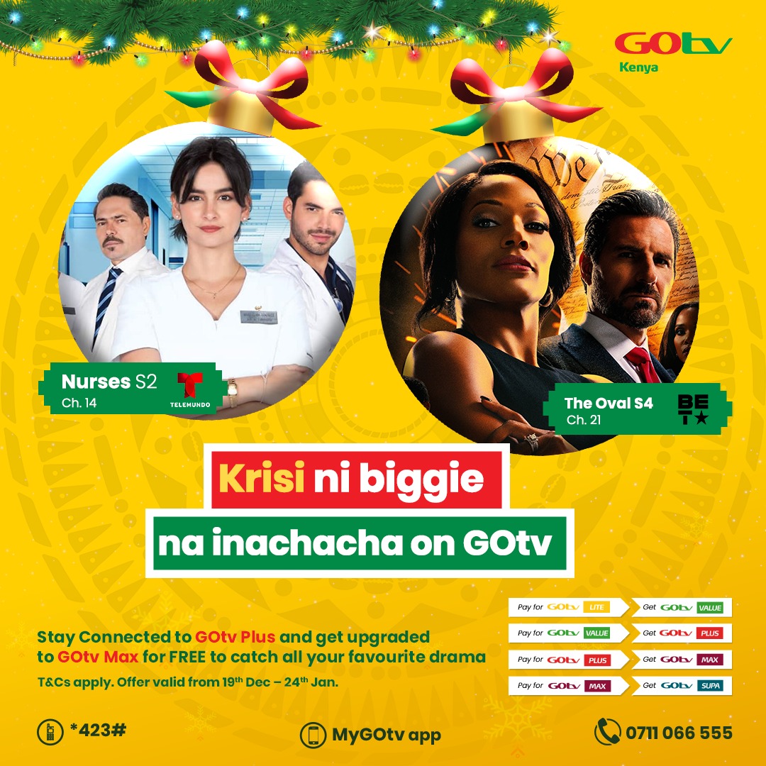 What drama is the president of the United States and his family upto today? Catch another new episode of The Oval tonight.

The Oval S4 | Ch. 21 | 11 pm

Lipia your GOtv subscription &amp; get upgraded to a higher package for free. #KrisiIchache #BumpaaFestiveOnGOtv
