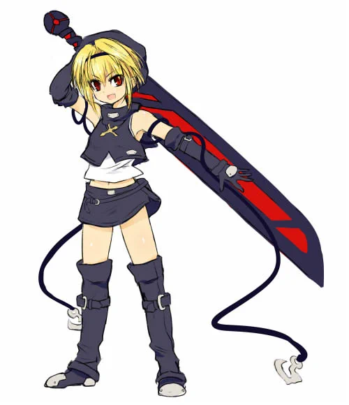 #これを見た人は自分の看板娘の画像を貼れ 看板娘のニルちゃん。美少女に黒ずくめに大剣など、当時の性癖が随所にちりばめられております。 学生時代からの付き合いながら未だに設定が固まってないので決めてあげたい娘。