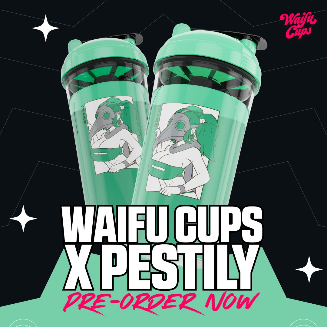 Pestily on X: LIMITED EDITIONG PESTILY x @GamerSupps WAIFU SHAKER NOW  AVAILABLE! DON'T MISS OUT! Code Pestily for 10% off    / X