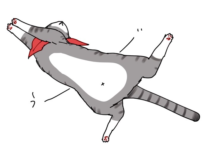 「cat stretching」 illustration images(Latest)