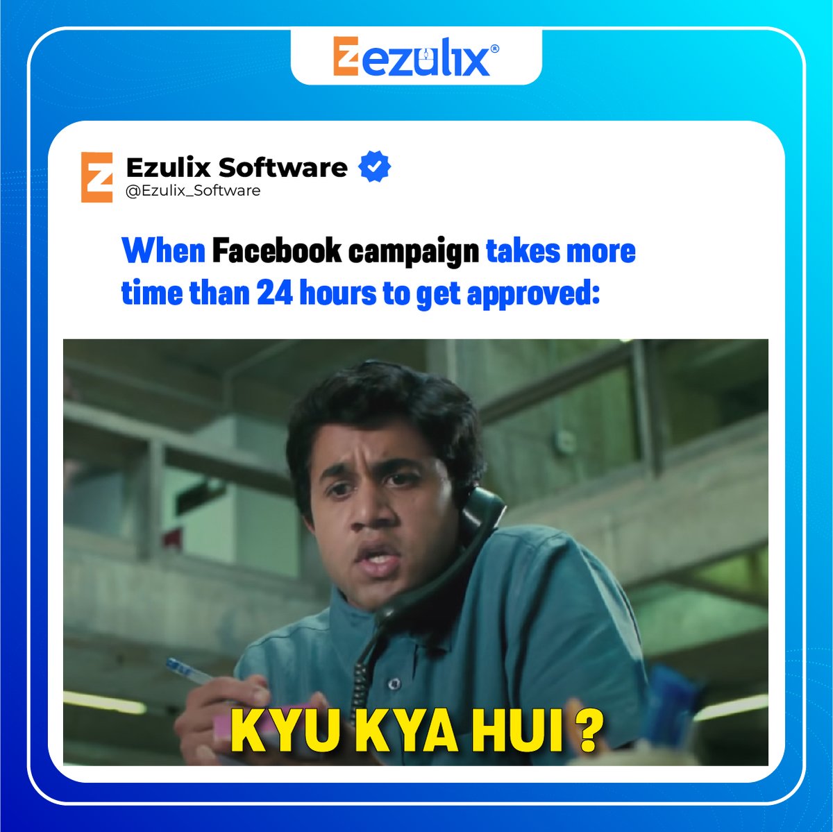 Ezulix_Software's tweet photo. Running Facebook Ad Campaigns Boost Your Website Traffic and Lead Generation Efforts. And its approval goes through various processes😍
#Facebook #facebookdown #facebookmarketing #ADSB #campaign #facebookads #Memes #funny #facebookcampaign #Noida #3idiots #Advertising #Indian https://t.co/KmKtUZ73Jq