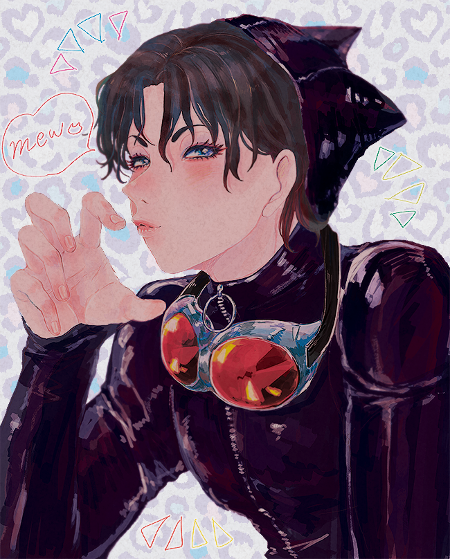 " Cat noises come with the suit... But they fit, don't they? "