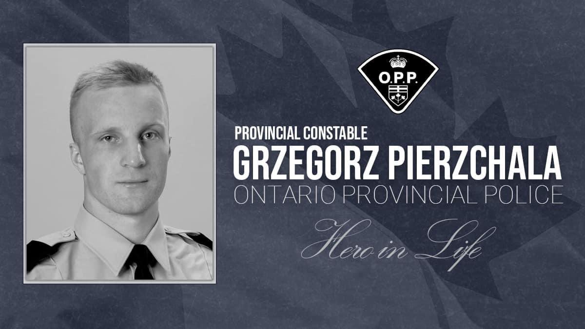 Horrible &amp; tragic news that #OPP Constable, Grzegorz Pierzchala has been killed in the line of duty. Our heartfelt condolences, thoughts &amp; prayers are with his family, colleagues, friends &amp; all affected by this senseless tragedy. <a href="/PoliceAssocON/">Police Association of Ontario (PAO)</a> <a href="/OPPAssociation/">OPPA (OPP Association)</a> <a href="/OPP_News/">Ontario Provincial Police</a> 
#RIP