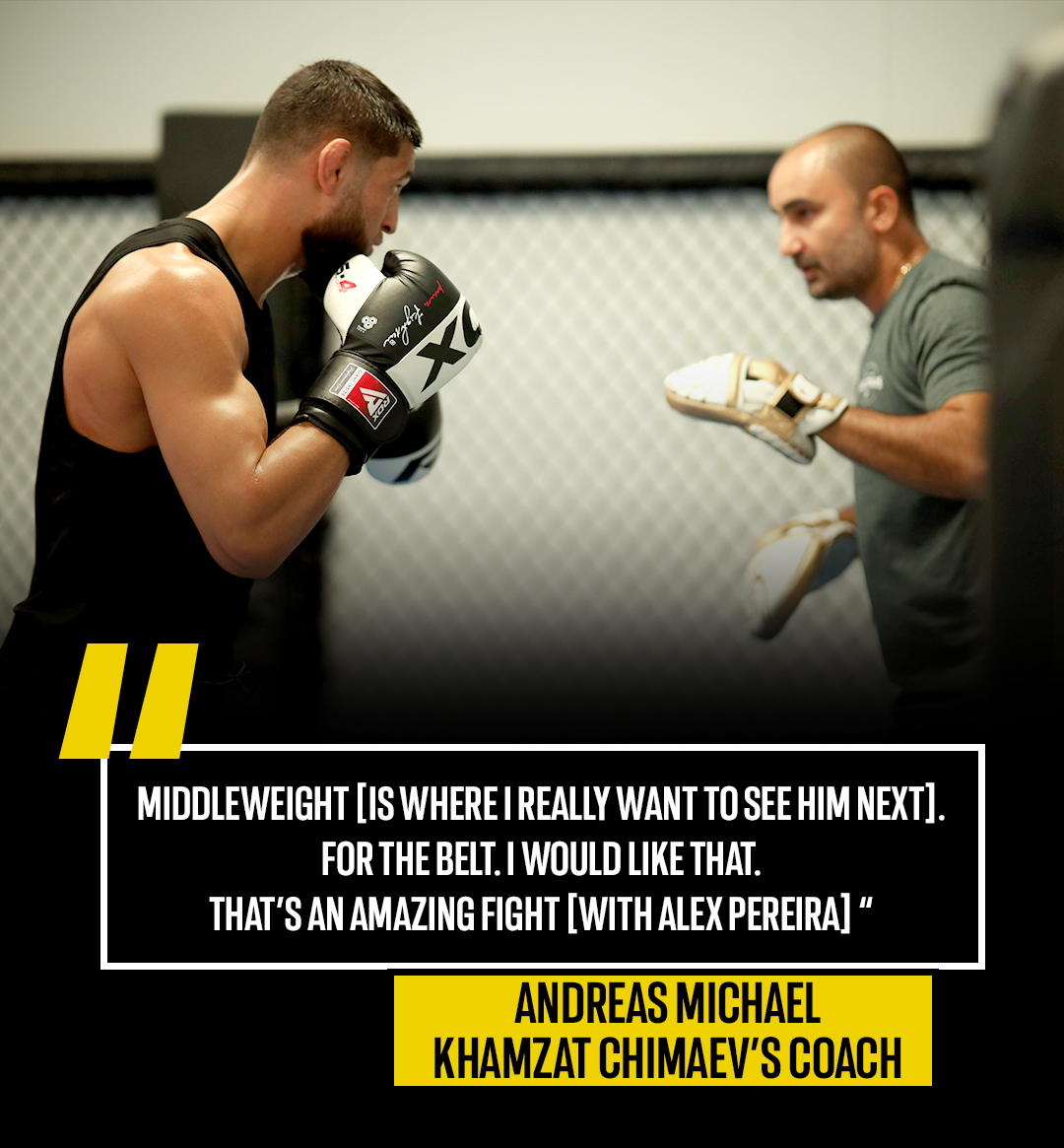 RDXSports's tweet photo. Borz and Coach Andreas have their eyes set on the Middleweight Title! 👀🐺

What are your thoughts on this? 👇🏻
.
.
#RDXSports #TeamRDX #mmanews #mmaupdates #khamzatchimaev #borz #wolf #UFC #mmagloves #mma #alexperiera #Middleweight #ESPN #Coach #sweden #allstars #latestnews https://t.co/QyQz1sb6OL