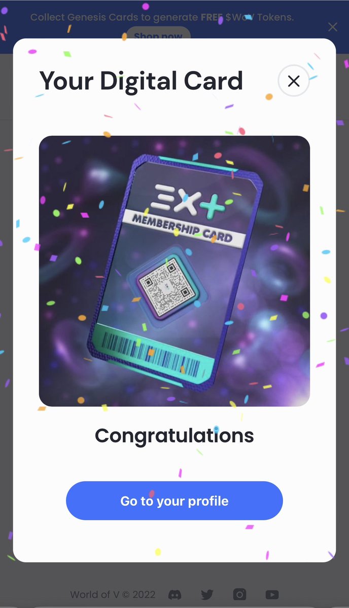 worldofv_art's tweet image. Have you already claimed your @EXplusnft Digital Card? ⚡️

Get your membership NFT and join the #ExPlus Digital Club to win unique gifts from world class athletes &amp;amp; get access to future benefits reserved to holders!

🔑 Claim on explus.tech/worldofv 

#VeChainHasNFTs $VET #WoV